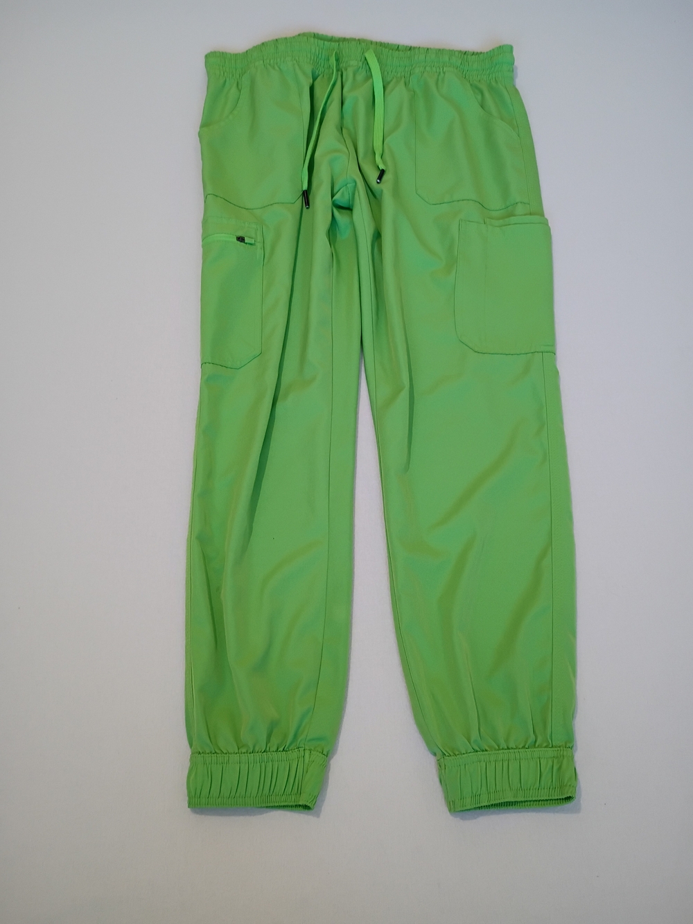 Medichic Jogger Scrub Pants Size XL Green Apple Colorway Stretch Waist Uniform